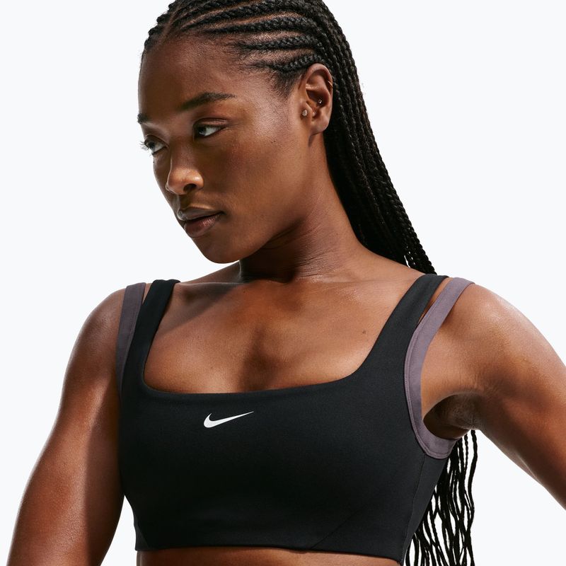 Training bra Nike One Light Support black/thunder grey/white 4