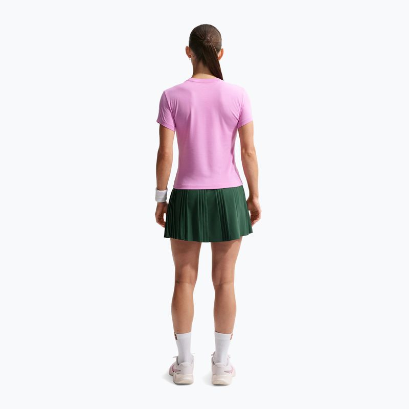 Women's tennis T-shirt Nike Court Heritage light magenta/pink foam 3