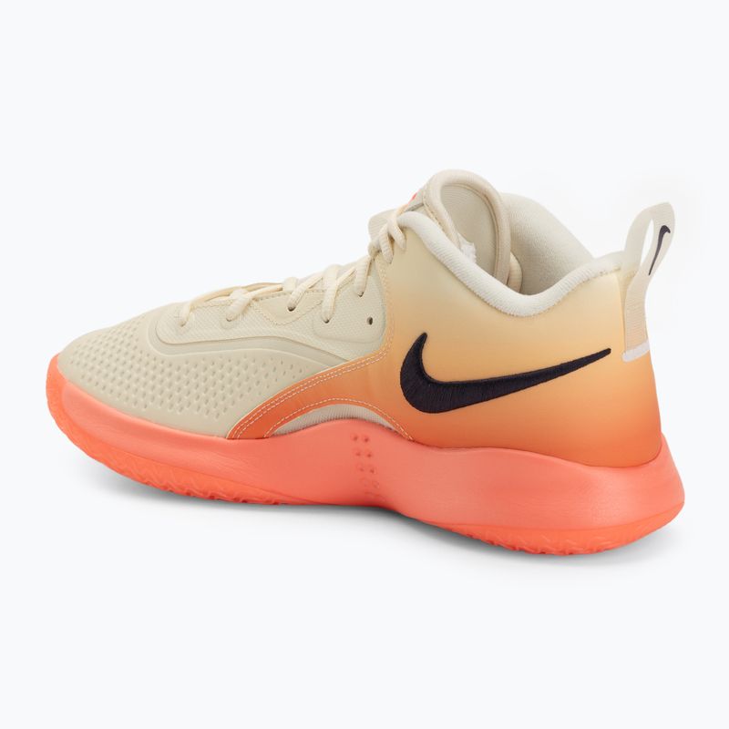 Volleyball shoes Nike React Hyperset 2 SE coconout milk/cave purple/hot lava 3