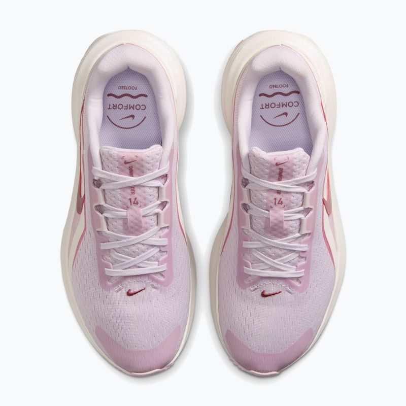 Women's running shoes Nike Downshifter 14 bleached lilac/sail/pink rise/pink smoke 5
