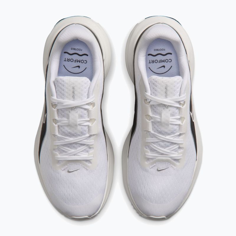 Women's running shoes Nike Downshifter 14 white/summit white/metallic silver 5