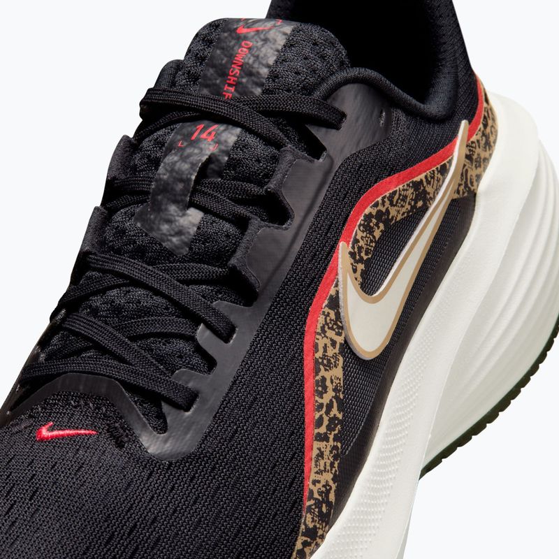 Women's running shoes Nike Downshifter 14 black/british khaki/fusion red/sail 5