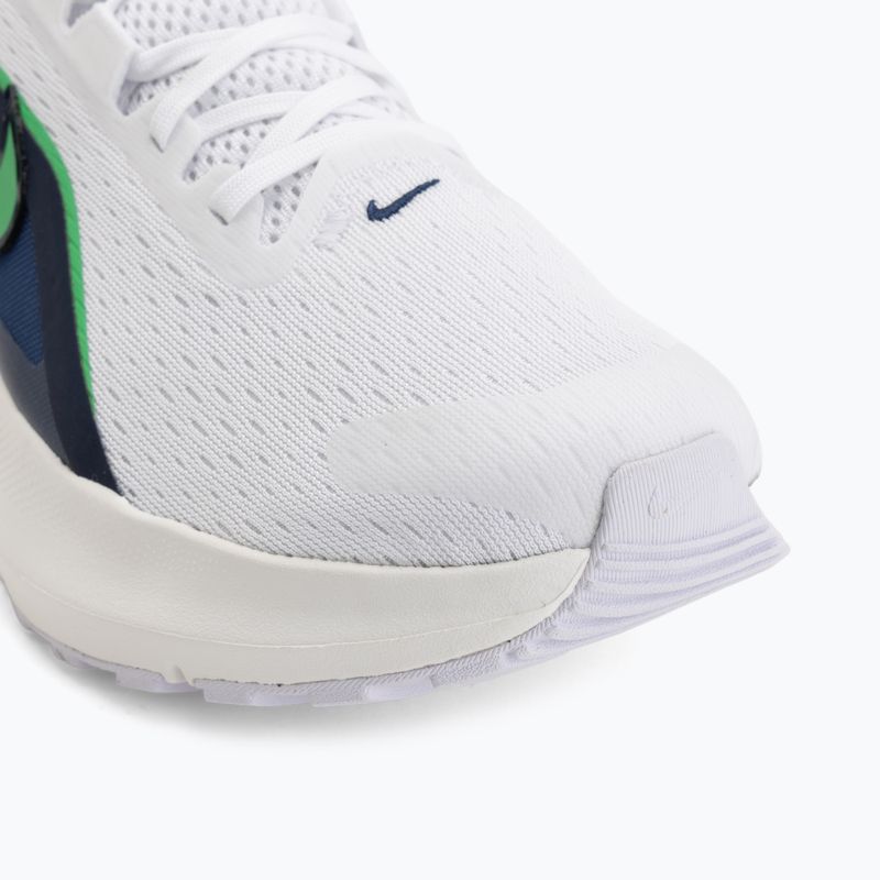 Men's running shoes Nike Downshifter 14 white/midnight navy/green spark 7