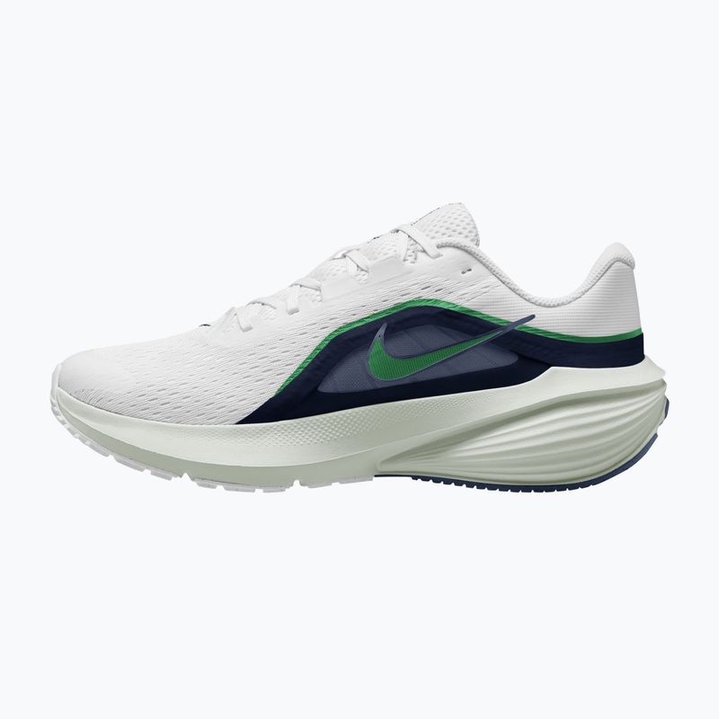 Men's running shoes Nike Downshifter 14 white/midnight navy/green spark 2