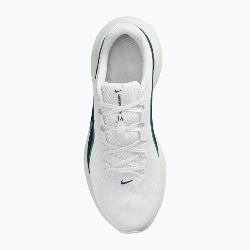 Men's running shoes Nike Downshifter 14 white/midnight navy/green spark 4