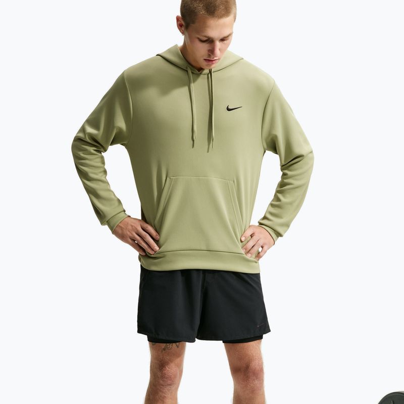 Men's training sweatshirt Nike Flex dusty olive/dusty olive/black 3