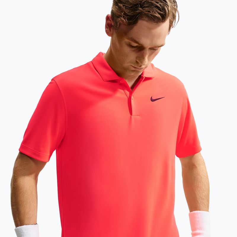 Men's tennis shirt Nike Court Dri-FIT Bright Crimson/Black 4