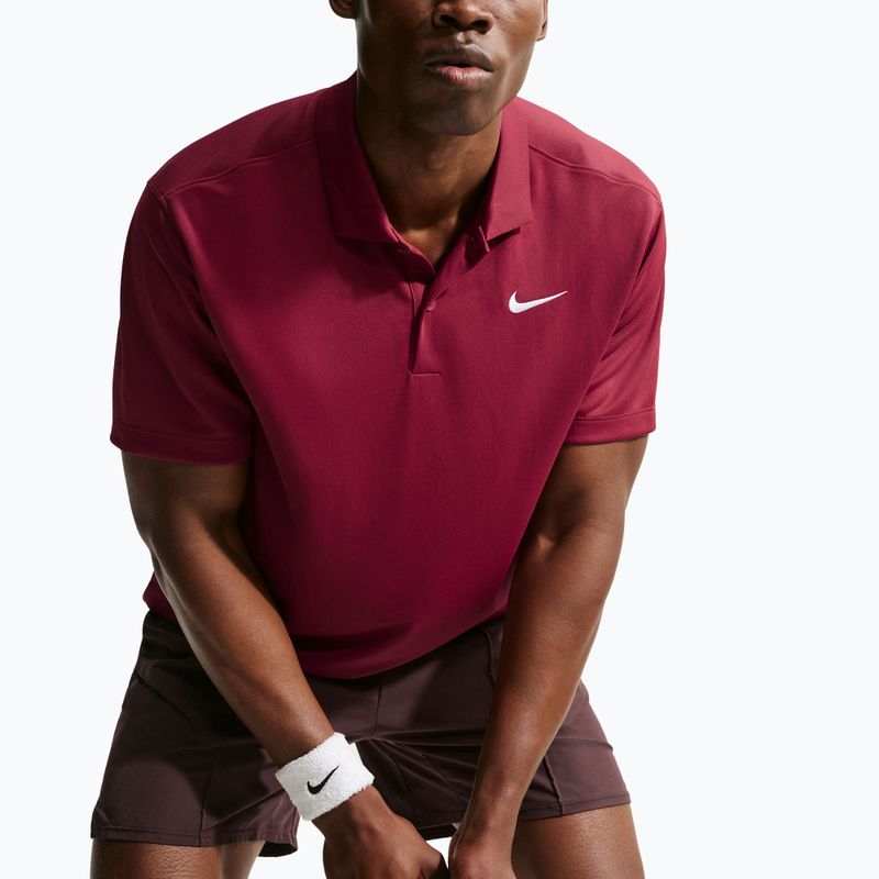 Men's tennis shirt Nike Court Dri-FIT Team Red/White 4