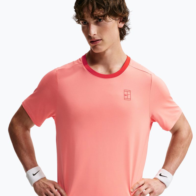 Men's T-shirt Nike Court Dri-Fit Advantage atomic pink/picante red/picante red 4