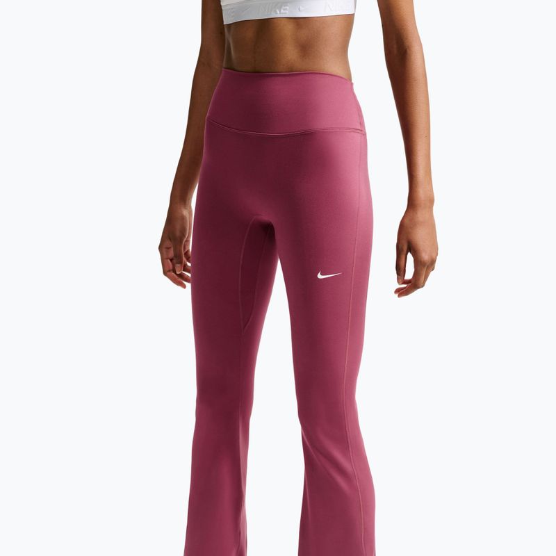 Women's training leggings Nike One pink smoke/white 3