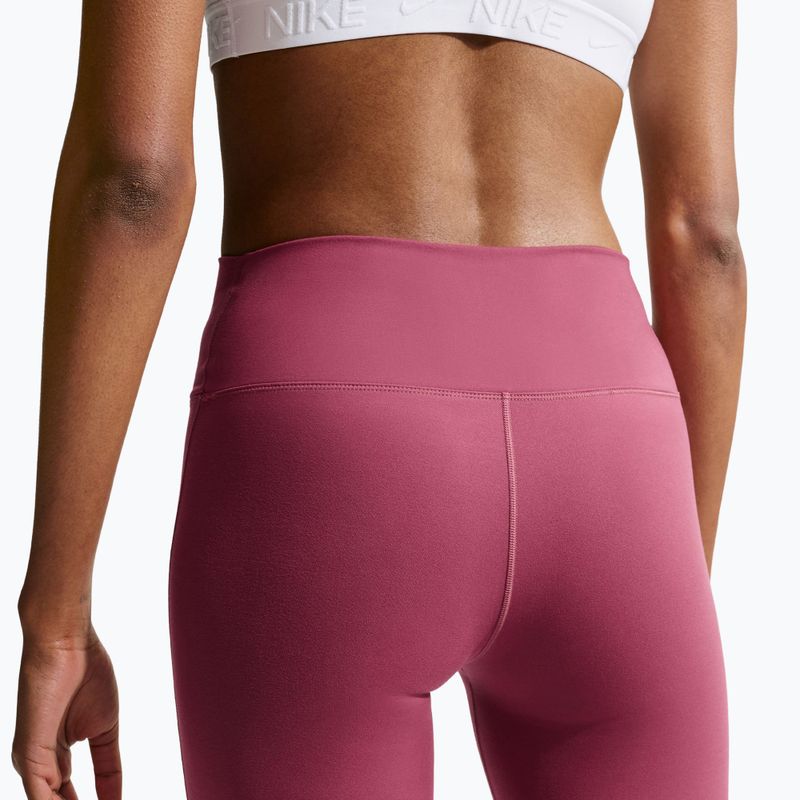 Women's training leggings Nike One pink smoke/white 5