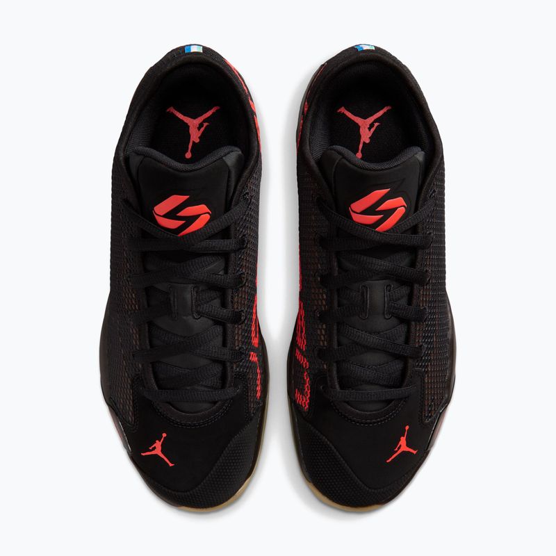Men's basketball shoes Jordan Luka 77 black/fauna brown/infrared 23 4