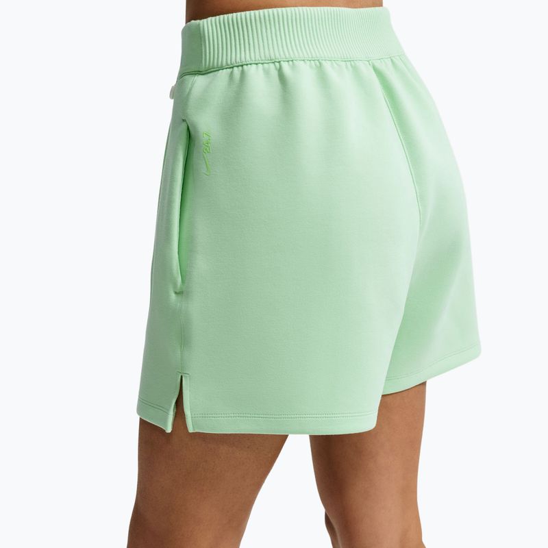 Women's training shorts Nike 24.7 ImpossiblySoft cucumber calm/illusion green 5