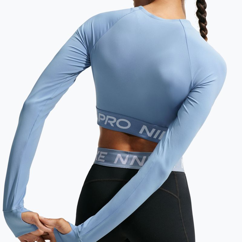 Women's longsleeve Nike Pro work blue/white 4