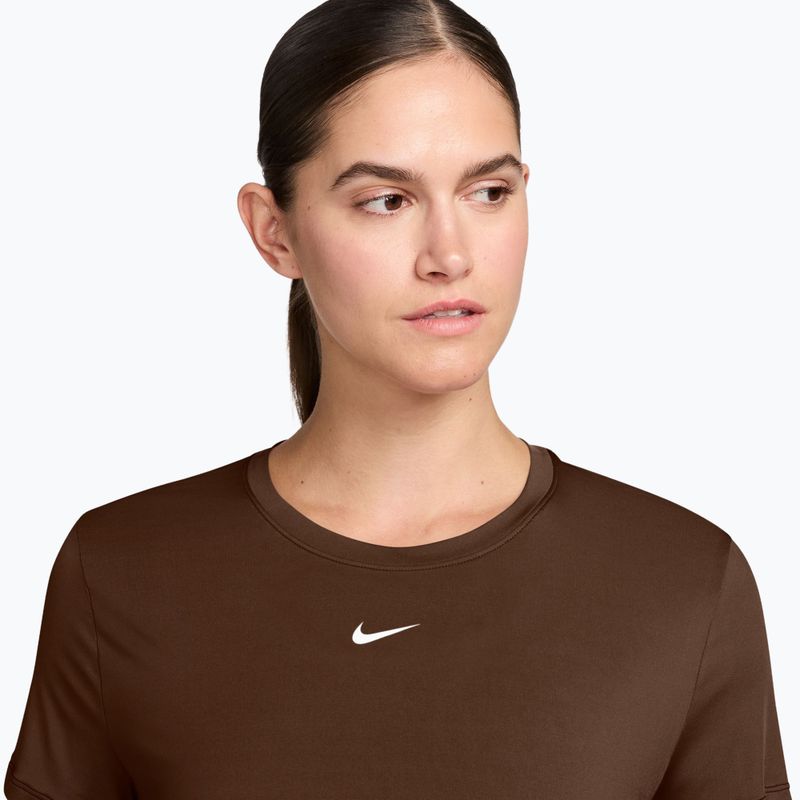 Women's T-shirt Nike One Classic Dri-Fit SS cacao wow/white 3