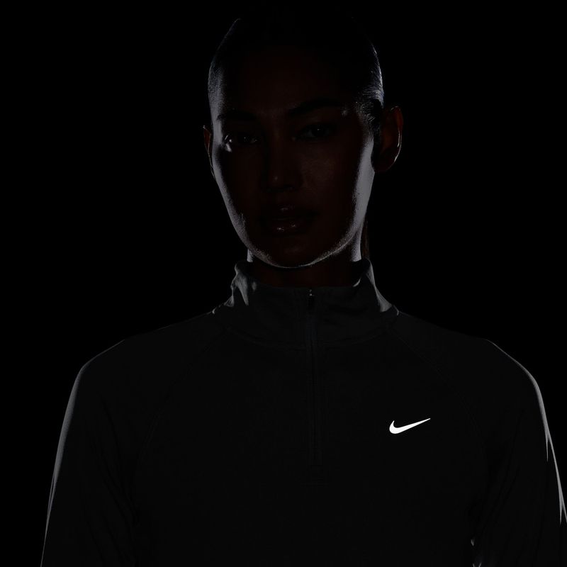 Women's running sweatshirt Nike Tempo Dri-Fit 1/4 Zip cool grey 4