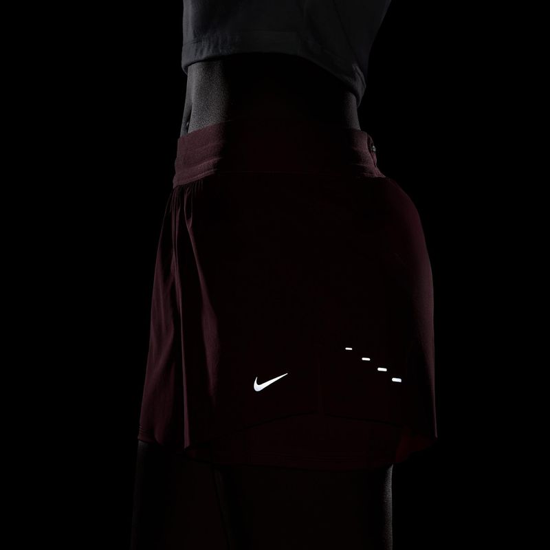 Women's running shorts Nike Swift Mid-Rise 2in1 pink smoke/mystic dates 5