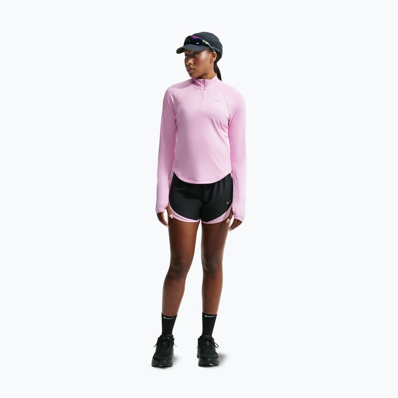 Women's running sweatshirt Nike Tempo Dri-Fit 1/4 Zip pink rise 2