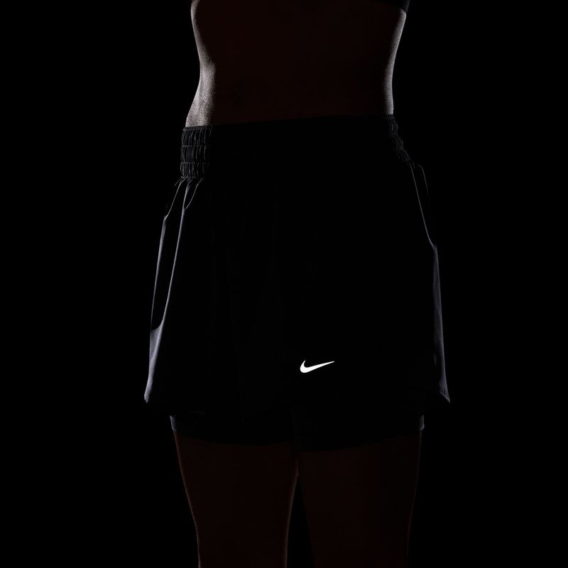 Women's shorts Nike One Dri-Fit High-Waisted 3" 2In1 gridiron/white 5