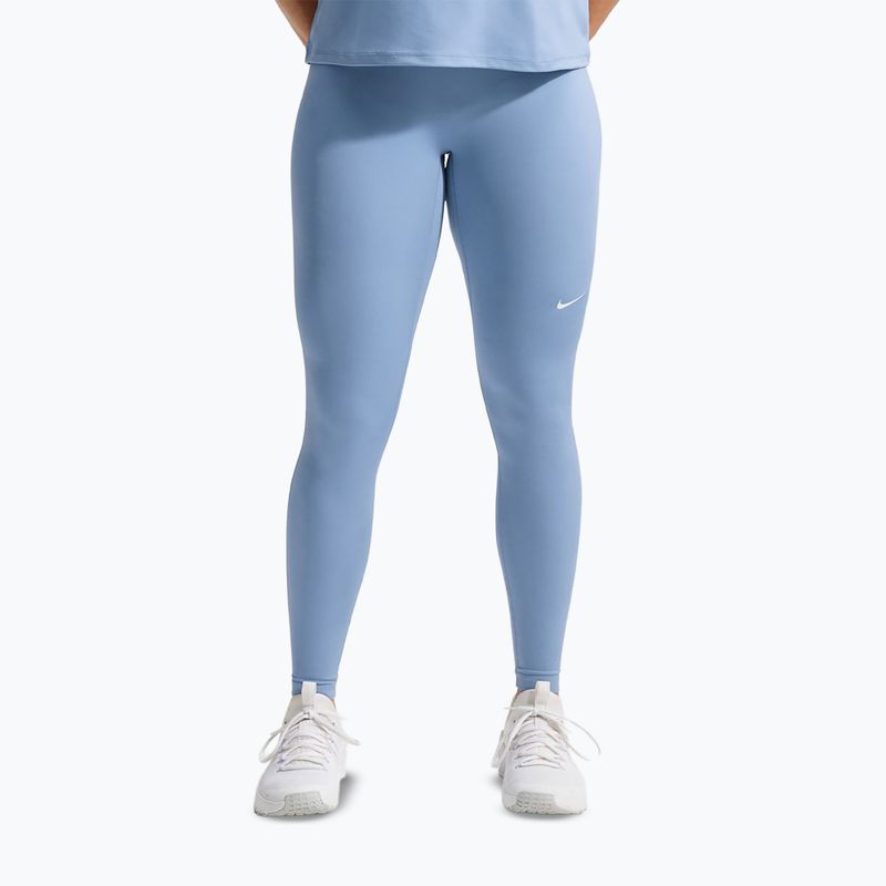 Women's leggings Nike Pro work blue/white 7