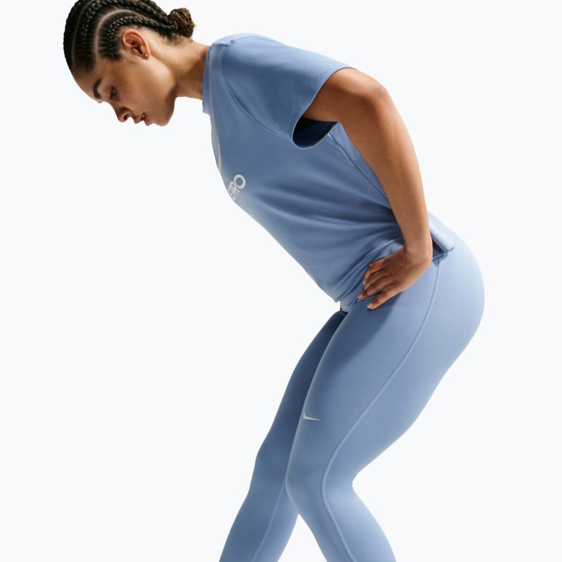 Women's leggings Nike Pro work blue/white 5