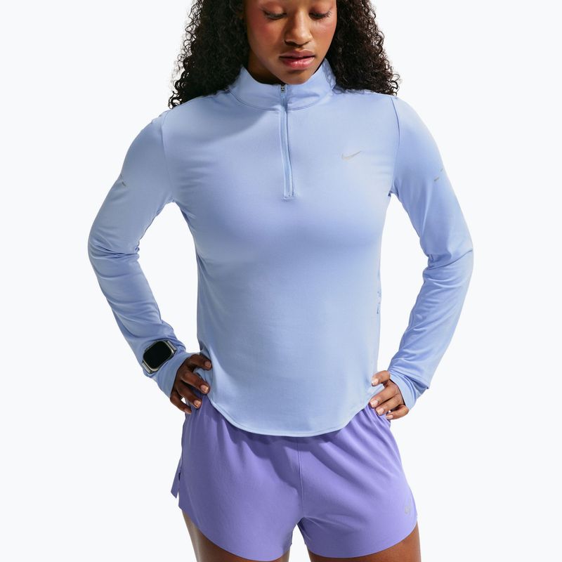 Women's running sweatshirt Nike Swift Dri-FIT UV 1/4-Zip aluminum 4