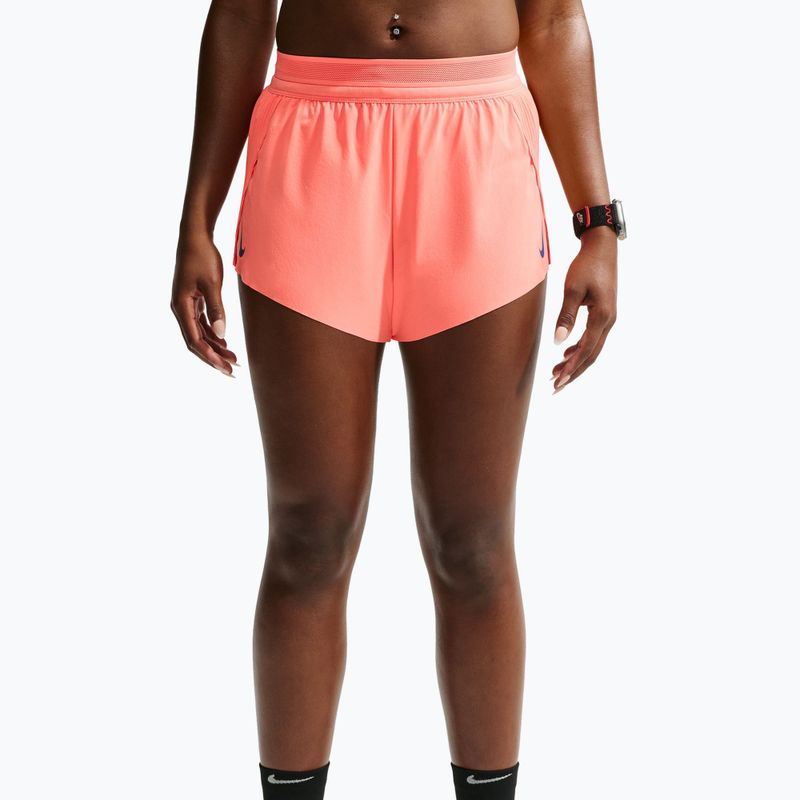 Women's running shorts Nike AeroSwift Dri-Fit ADV Mid-Rise 3" atomic pink/black/white/old royal 4