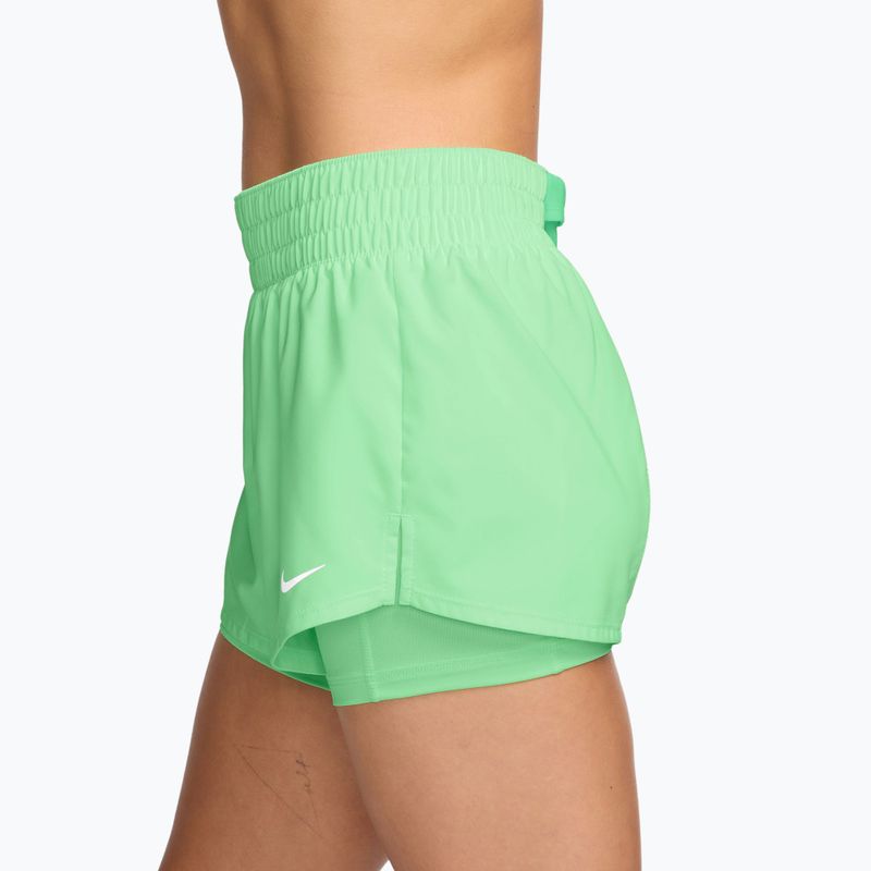 Women's training shorts Nike One cucumber calm/white 3