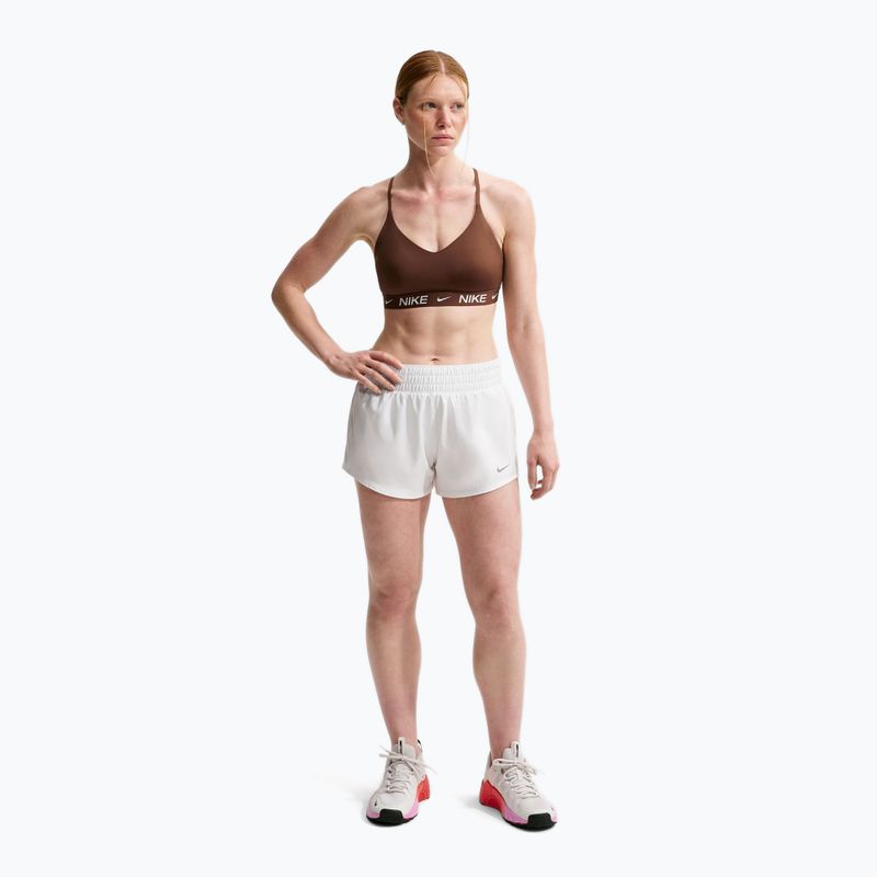 Women's sports bra Nike Dri-Fit Indy Light Support cacao wow 2
