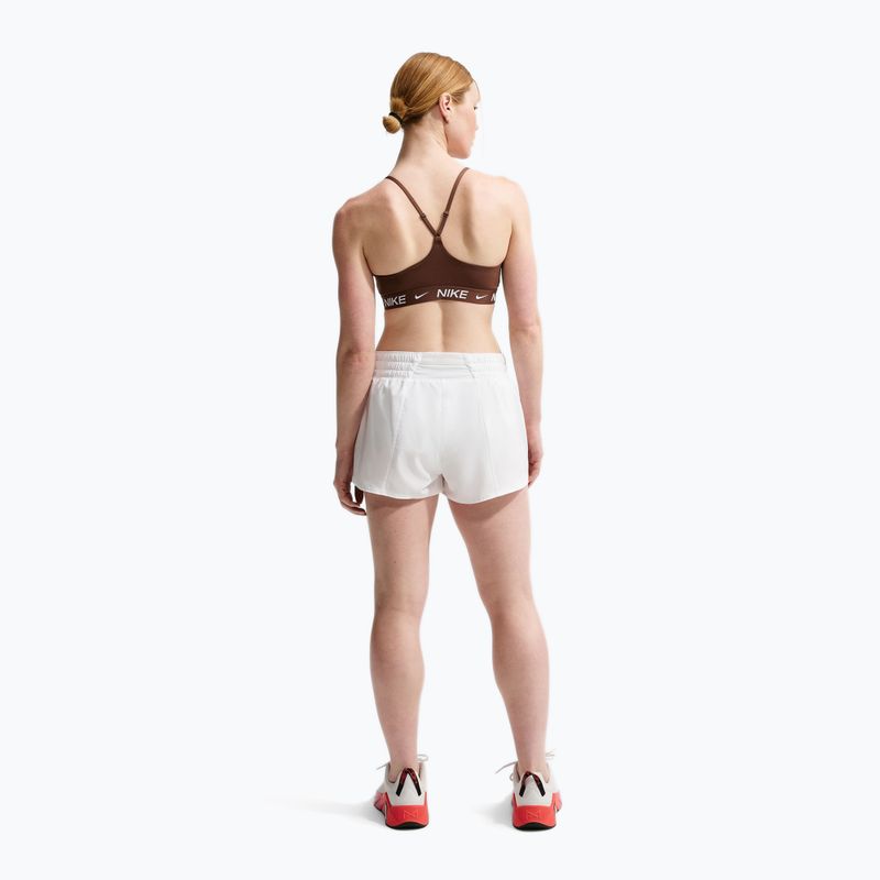Women's sports bra Nike Dri-Fit Indy Light Support cacao wow 3