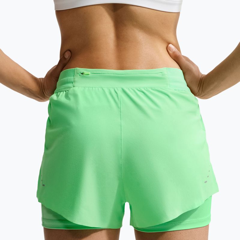Women's running shorts Nike Swift Mid-Rise 2in1 illusion green 6