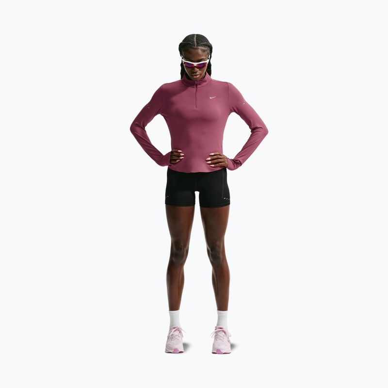 Women's running sweatshirt Nike Swift Dri-FIT UV 1/4-Zip pink smoke 2