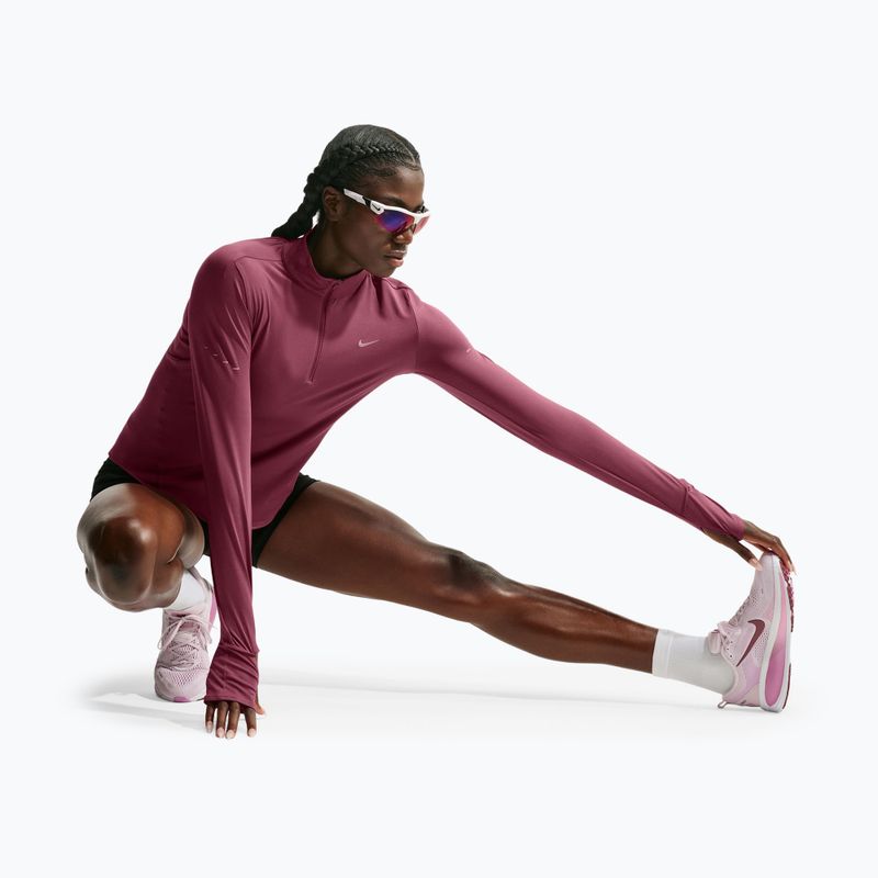 Women's running sweatshirt Nike Swift Dri-FIT UV 1/4-Zip pink smoke 6