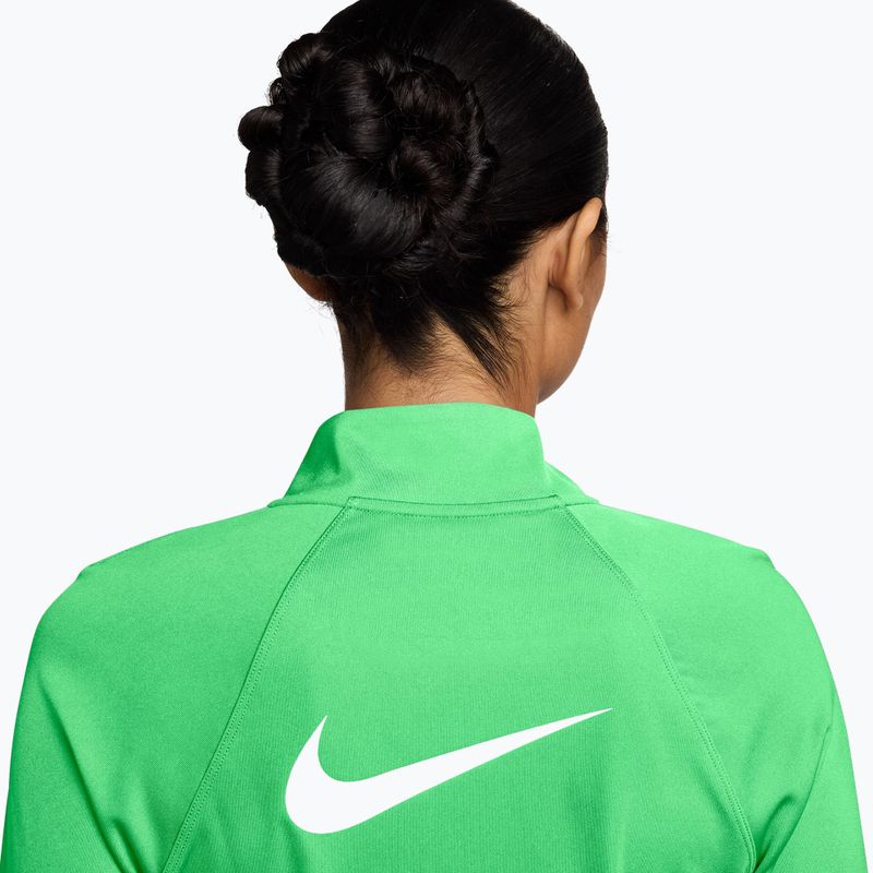 Women's running longsleeve Nike Tempo Swoosh Run Dri-Fit 1/4-Zip illusion green/white 3