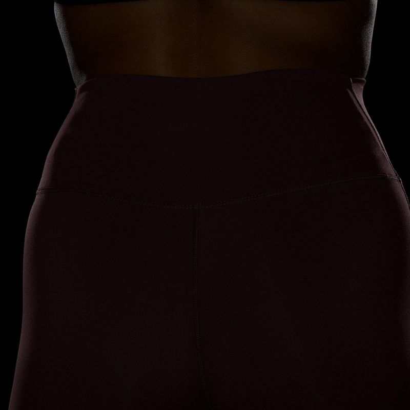 Women's leggings Nike One Seamless Front pink smoke/white 7