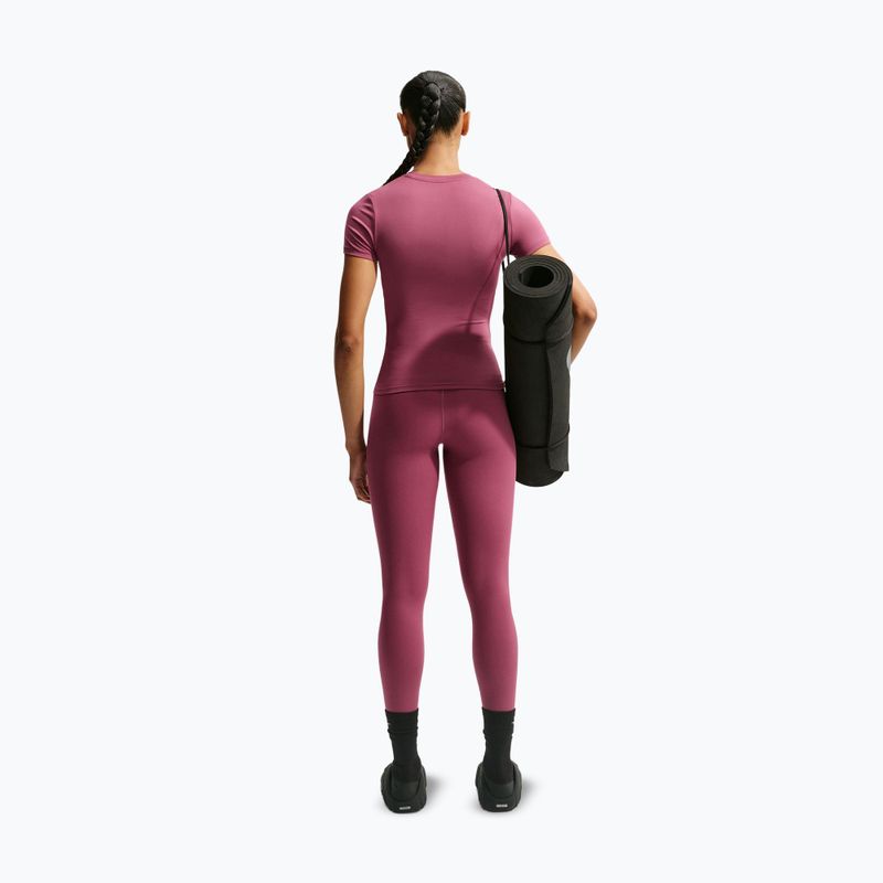 Women's leggings Nike One pink smoke/white 3