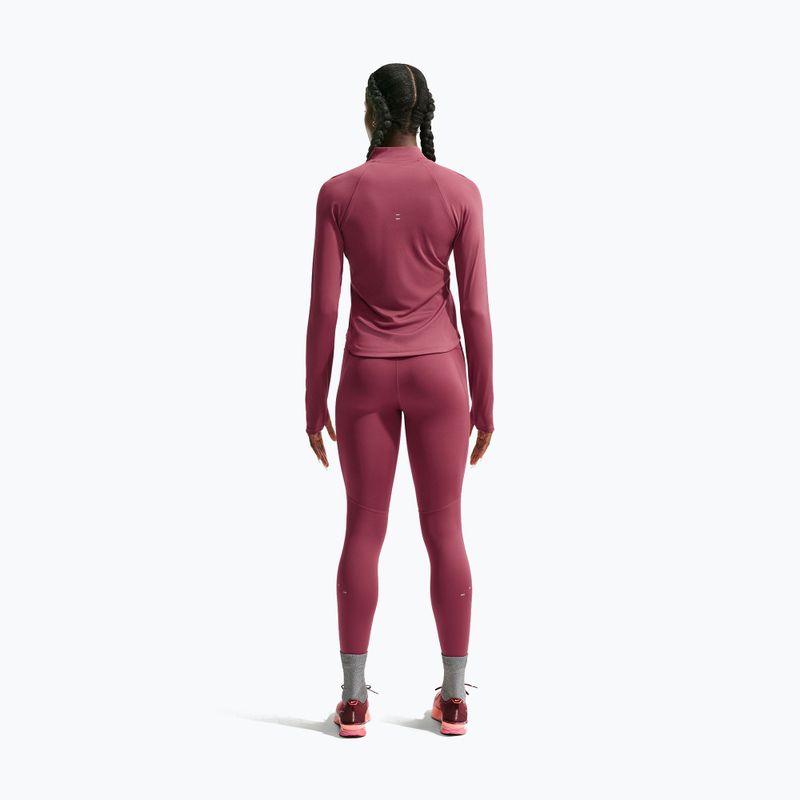 Women's running sweatshirt Nike Tempo Dri-Fit 1/4 Zip pink smoke 3