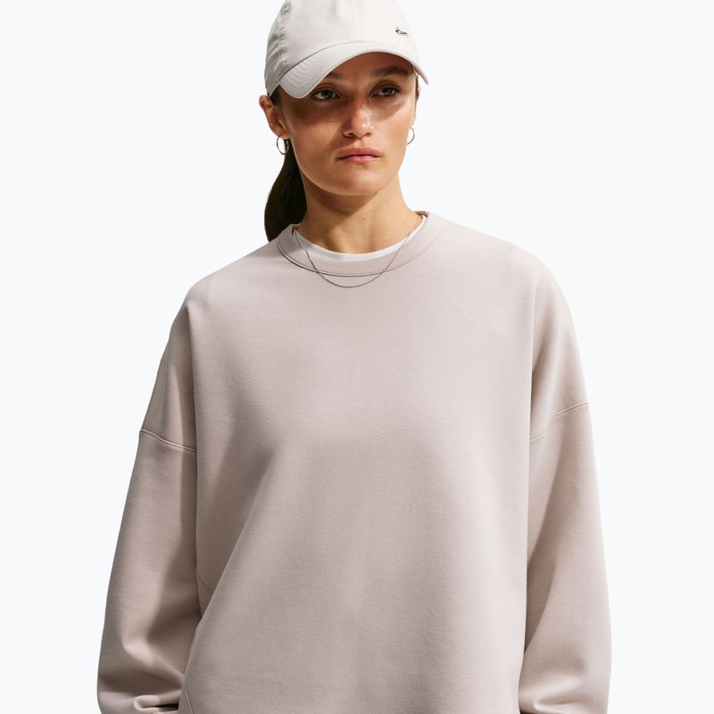 Women's training sweatshirt Nike 24.7 ImpossiblySoft Cream Ii/Cream Ii/College Grey 4