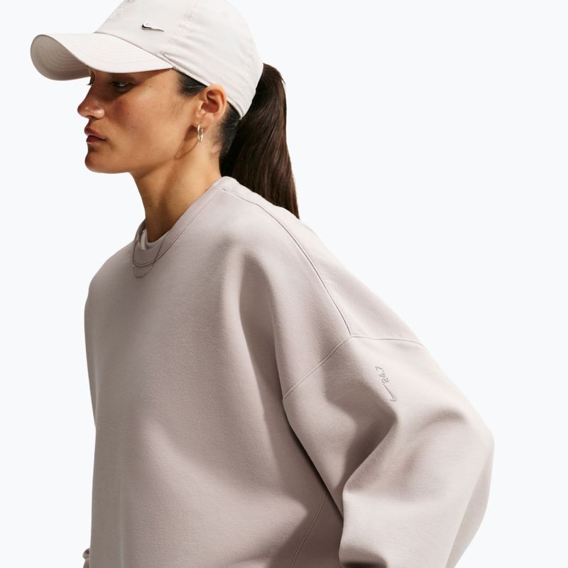 Women's training sweatshirt Nike 24.7 ImpossiblySoft Cream Ii/Cream Ii/College Grey 5