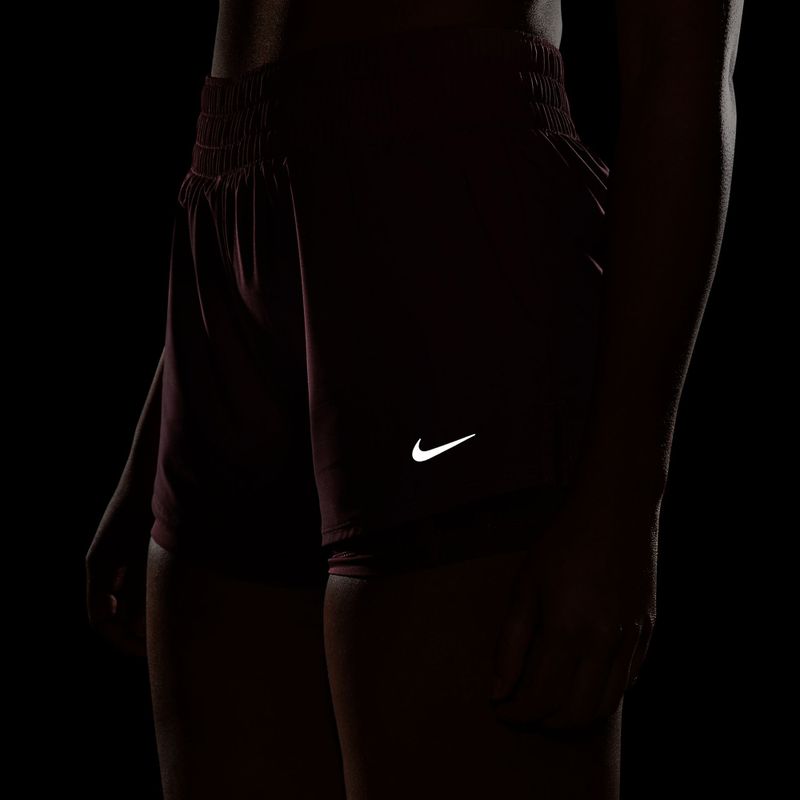 Women's training shorts Nike One pink smoke/white 5