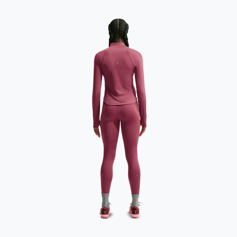 Women's leggings Nike Tempo Swoosh Run pink smoke/white 3
