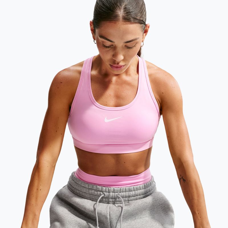 Training bra Nike Swoosh pink rise/white 4