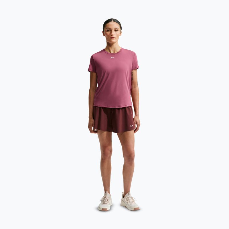 Women's training shirt Nike One Classic pink smoke/white 2