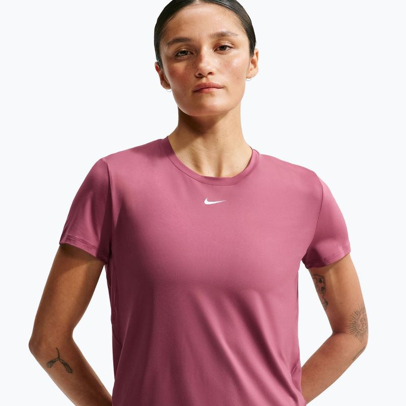 Women's training shirt Nike One Classic pink smoke/white 4