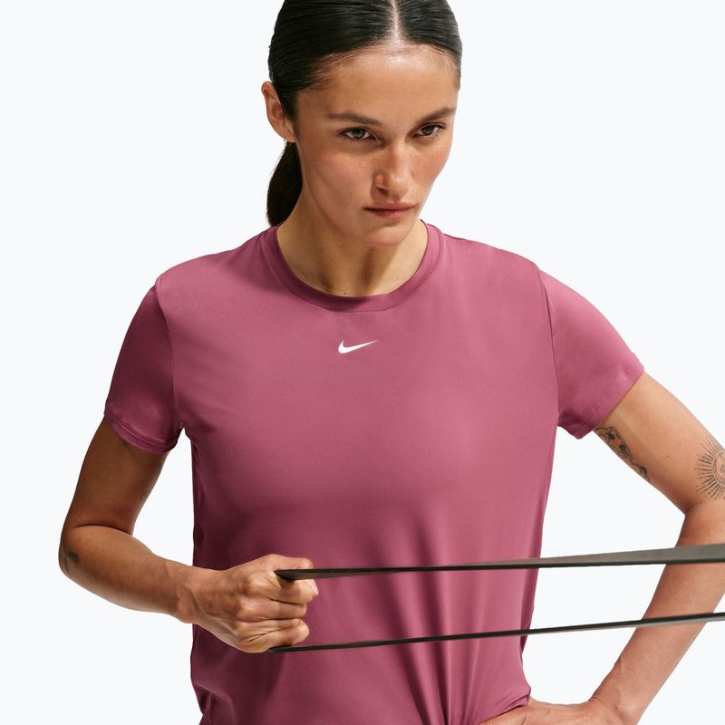 Women's training shirt Nike One Classic pink smoke/white 6