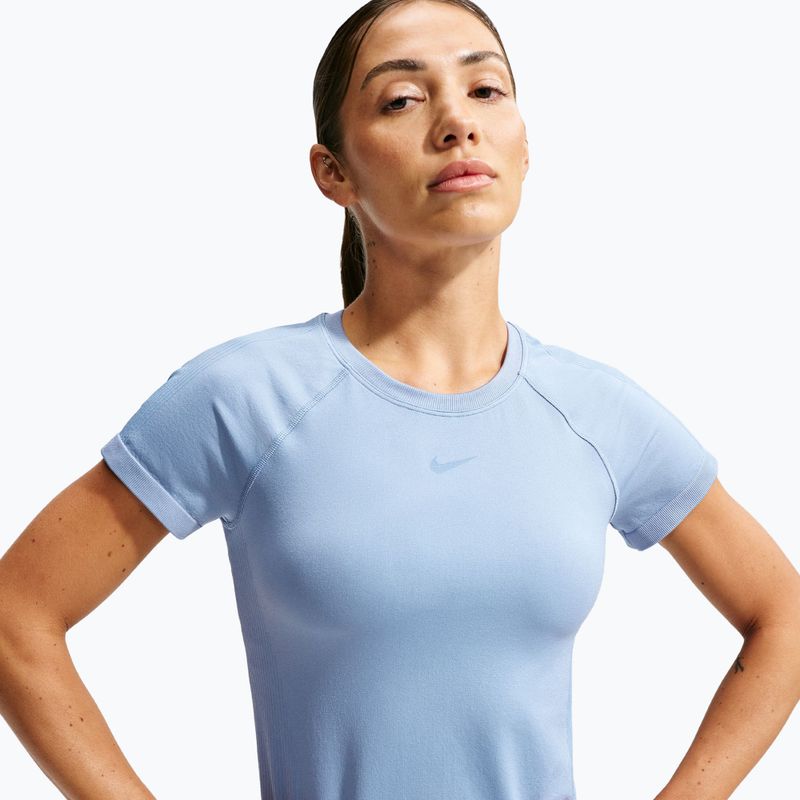 Women's training shirt Nike Pro Seamless work blue 3