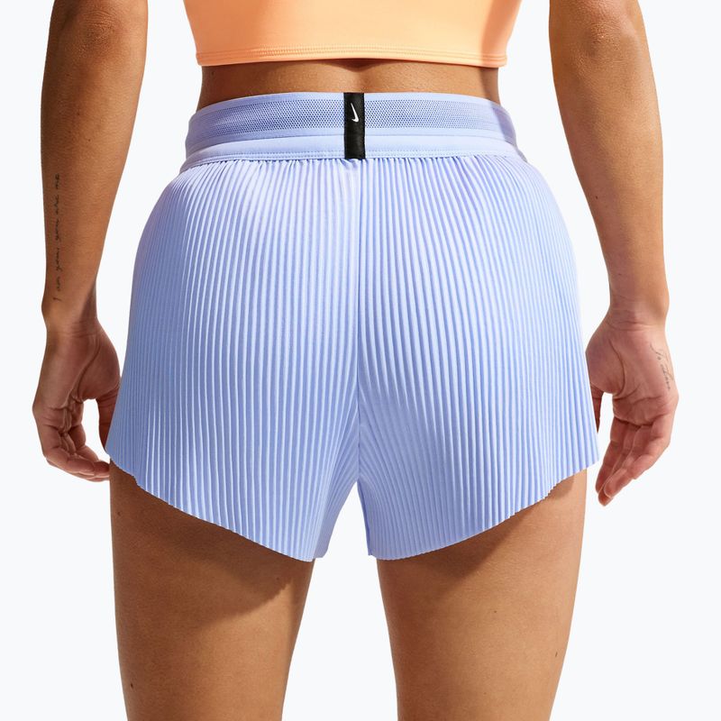 Women's running shorts Nike AeroSwift Dri-Fit ADV Mid-Rise 3" aluminum/black/white/atomic pink 6