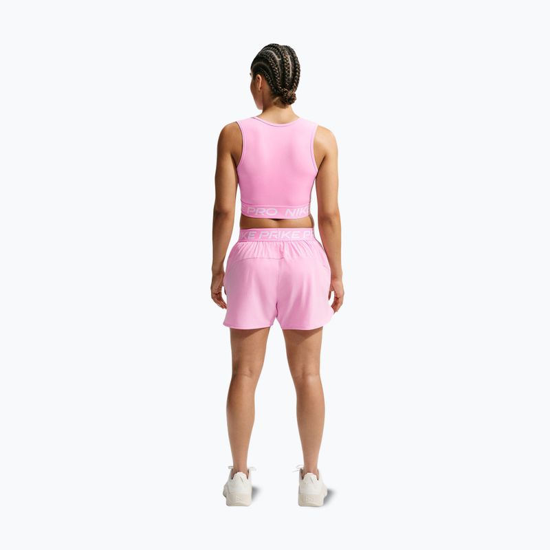 Women's T-shirt Nike Pro pink rise/white 3