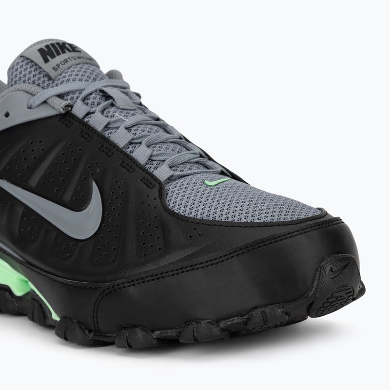 Men's Nike Reax 8 SL shoes black/illusion green/cool grey 7