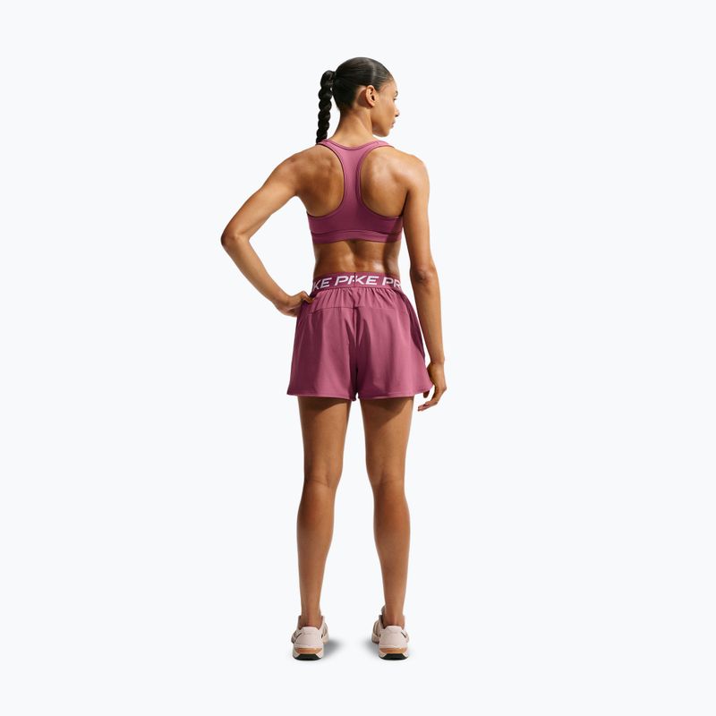 Women's training shorts Nike Pro pink smoke/white 2